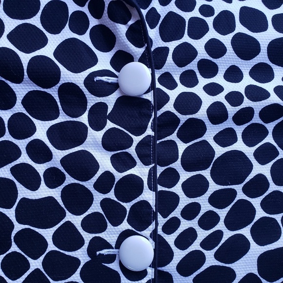 ANN TRINITY 3/4 sleeve sz M jacket  polka dots - Picture 7 of 7